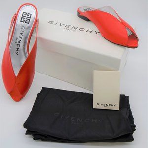 Givenchy Lookbook Flat Mule - Poppy Red